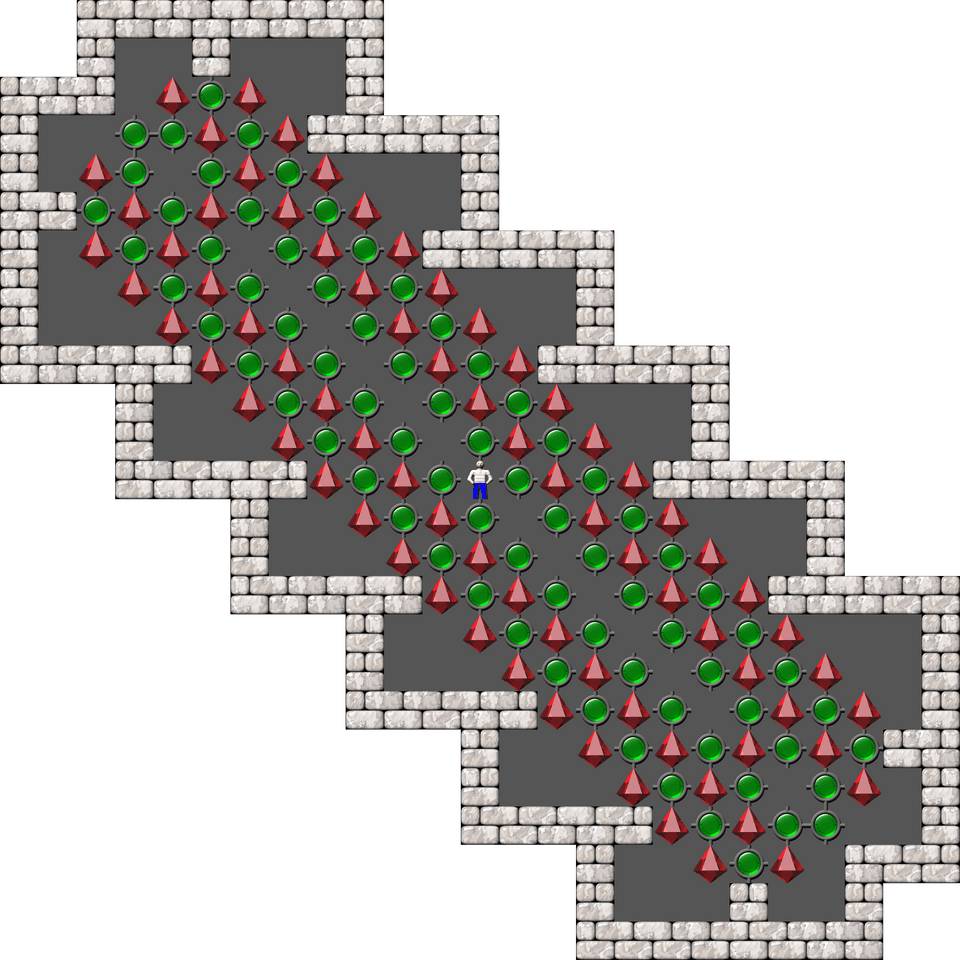 Sokoban Sasquatch 07 Arranged level 62